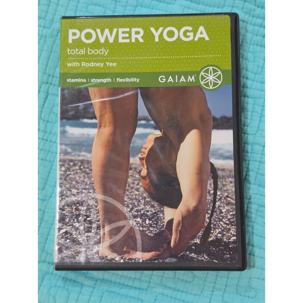 Gaiam Power Yoga Total Body DVD Rodney Yee Vinyasa Workout 120-1301 Sealed Top
